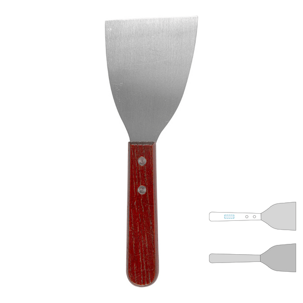 Stainless steel triangle pizza spatula